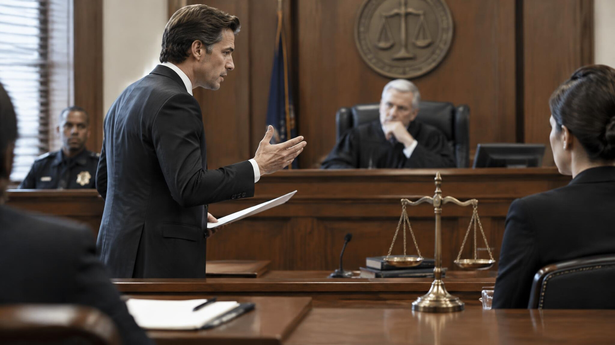 courtroom scene